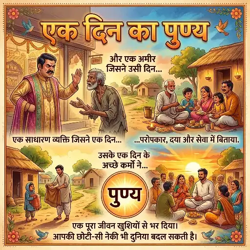 ek din ka punya सिर्फ एक दिन का पुण्य मोटिवेशनल कहानी